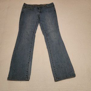 Converse One Star Jeans Womens Size 12 Straight Low Rise Stonewash Denim Blue`